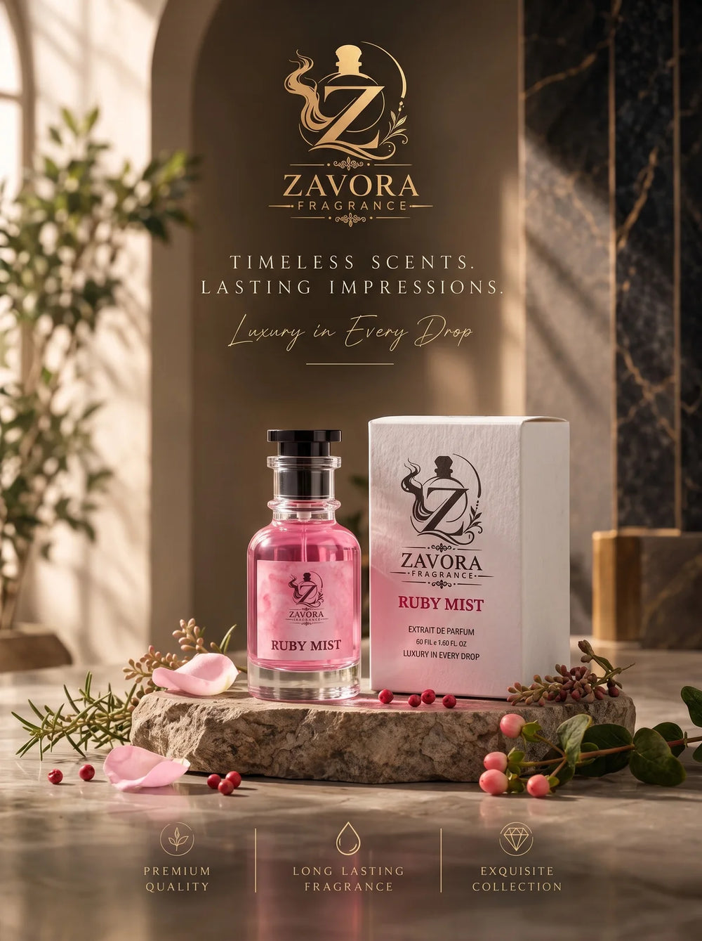 Ruby Mist by Zavora, extrait de parfum for her