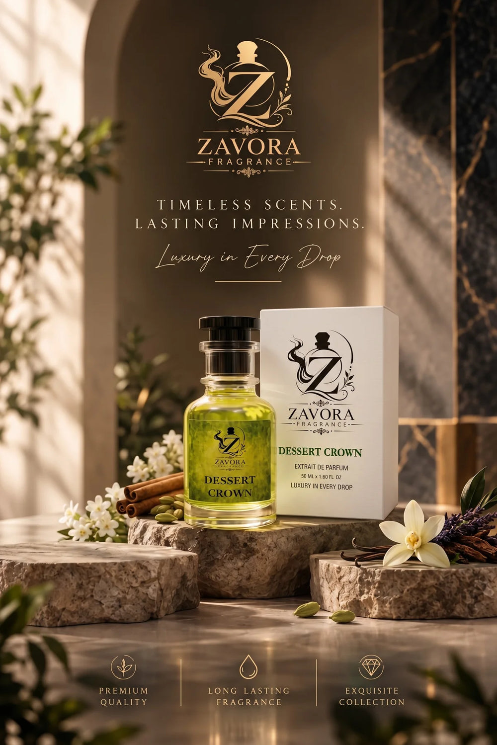 Dessert Crown by Zavora, unisex extrait de parfum